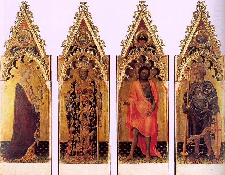 Four Saints of the Quaratesi Polyptych, Gentile da  Fabriano